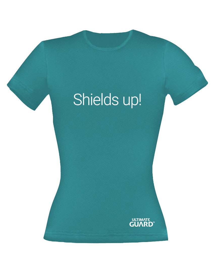 T-shirt femme Ultimate Guard Shields Up! Bleu Pétrole XL en 100% coton