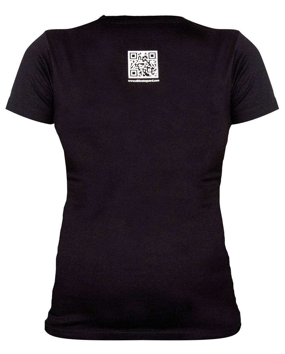 Détail du tissu 100% coton du T-shirt Ultimate Guard noir