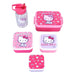 Gros plan sur le motif Hello Kitty de la bouteille