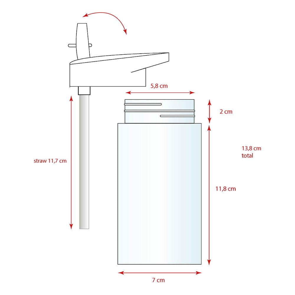 Bouteille Hello Kitty Drink Up Sanrio Vadobag avec étiquette de marque