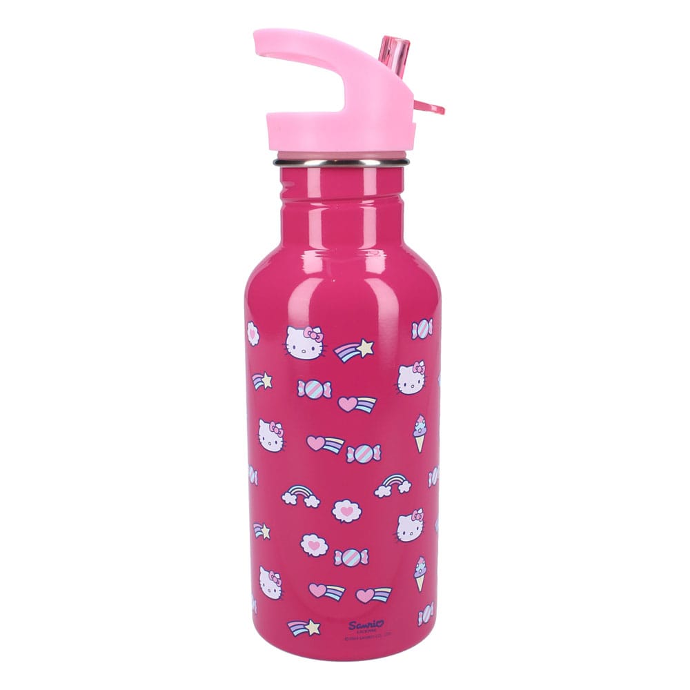 Bouteille réutilisable Hello Kitty Take A Sip, montrant sa taille et son design élégant
