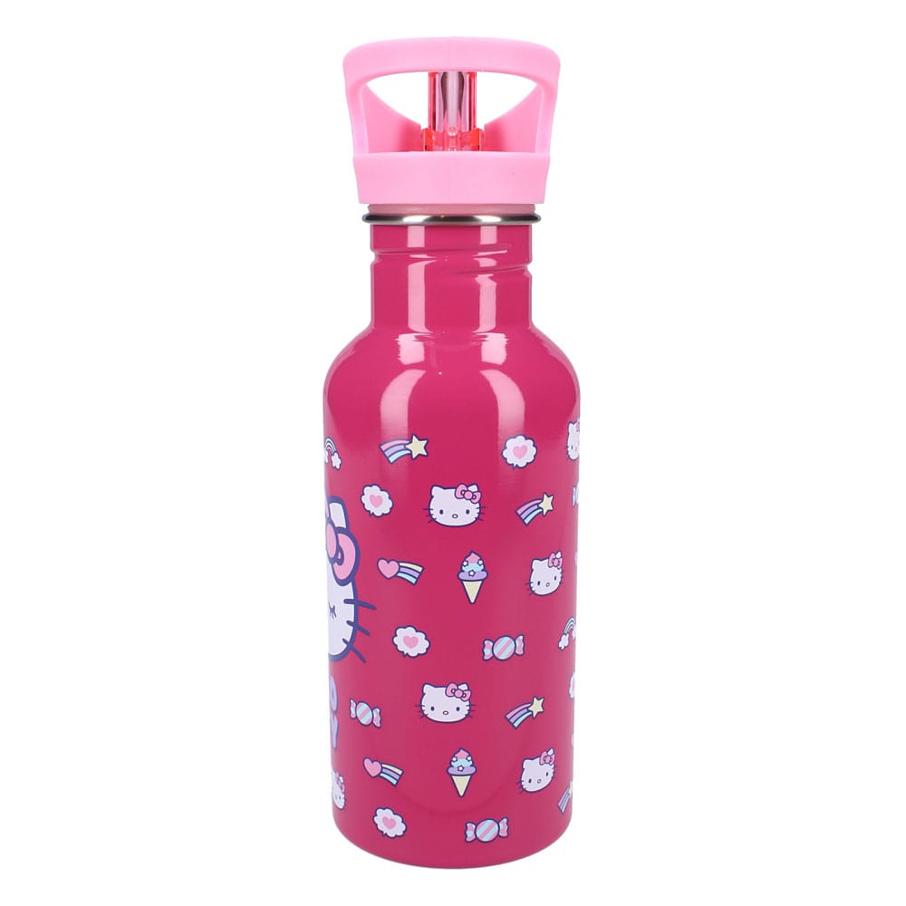 Bouteille en acier inoxydable Hello Kitty Vadobag, avec le motif détaillé de Hello Kitty
