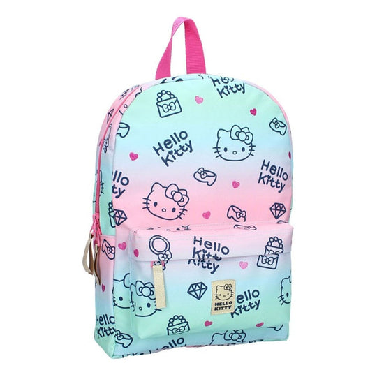 Sac à dos Hello Kitty Cheerful Logo 33 cm, vue de face, motif joyeux
