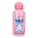 Bouteille Lilo & Stitch Let's Eat! 500ml avec Stitch et Lilo sur fond bleu turquoise