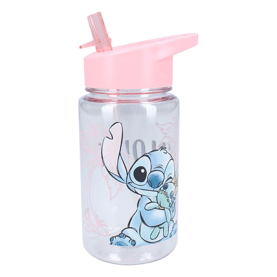 Bouteille Lilo & Stitch Stitch Drink Up Vadobag, vue de face avec Stitch