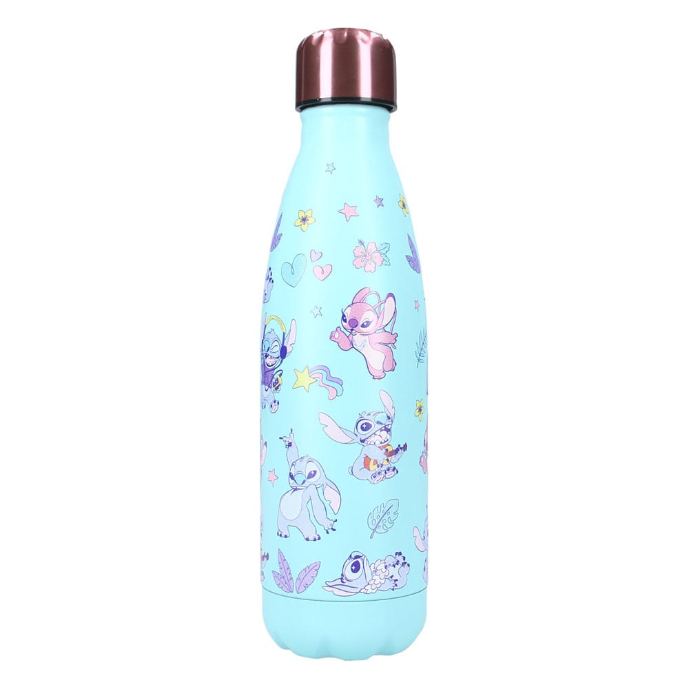 Produit officiel Lilo & Stitch : bouteille Stitch Thirsty For More, vue latérale