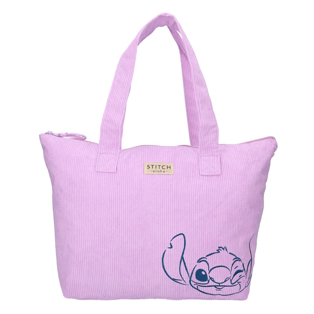 Sac shopping rose Lilo et Stitch Vadobag, montrant sa capacité et ses dimensions