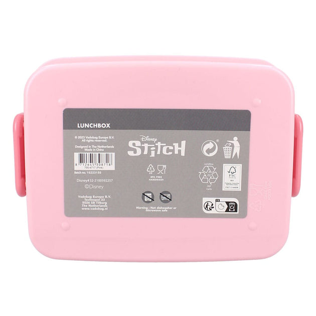 Boîte à goûter Stitch Bon Appetit! Lilo & Stitch ouverte, intérieur vide