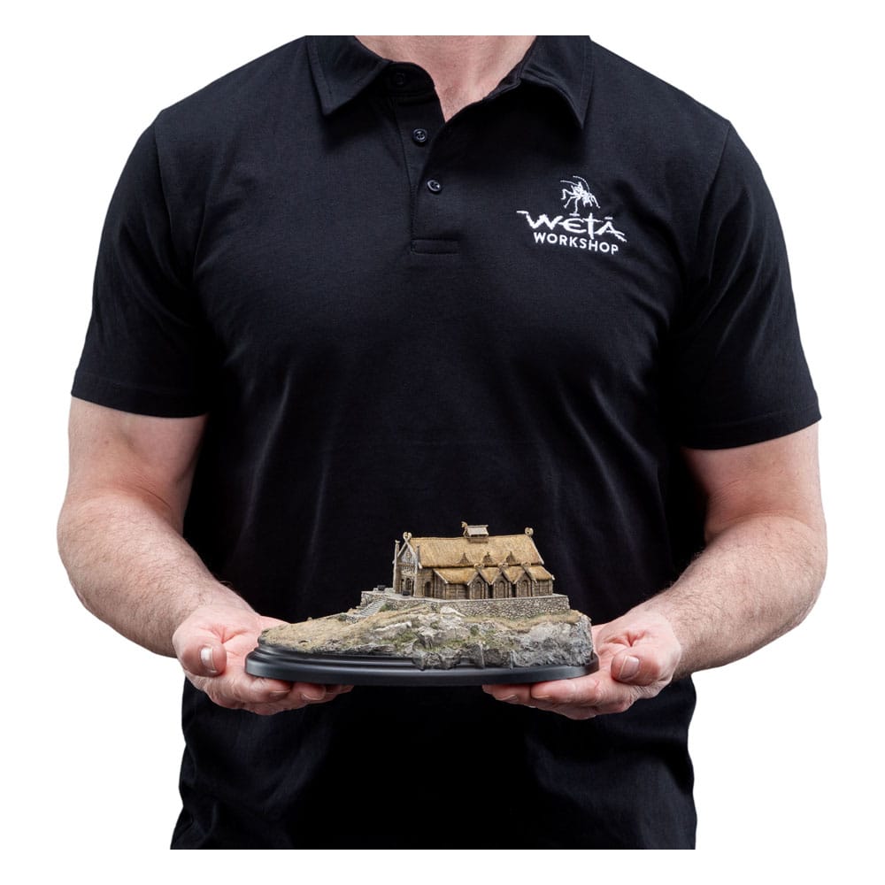 Vue latérale de la statuette Edoras Weta Workshop