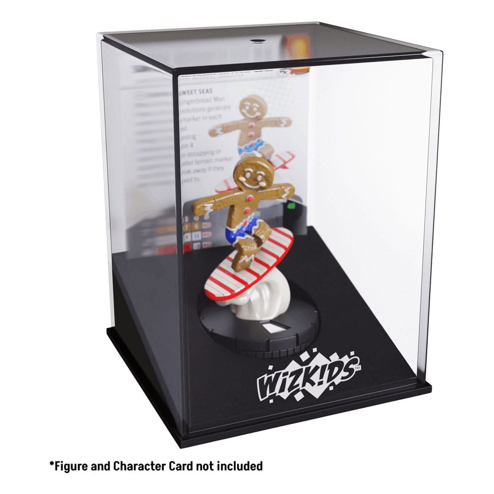 Vue latérale d'un présentoir de figurine WizKids Iconix, dimensions 8x8x30 cm