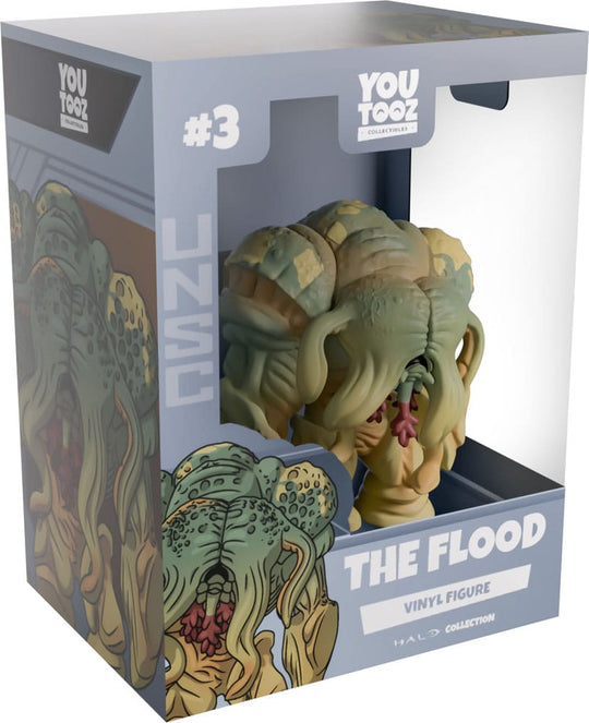 Figurine Youtooz Halo The Flood en vinyle dans son emballage boîte-fenêtre