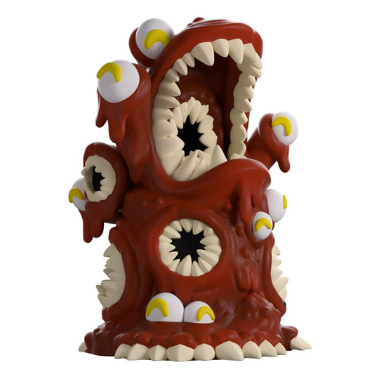 Figurine Youtooz D&D Gibbering Mouth 13 cm vue de face, détails des bouches et yeux.