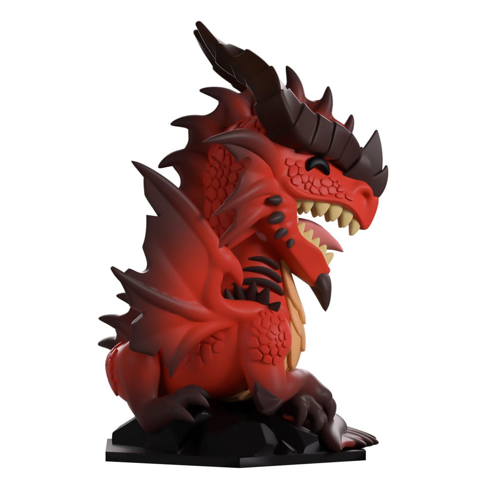 Figurine Dragon Rouge D&D Youtooz, vue latérale montrant les ailes et les écailles
