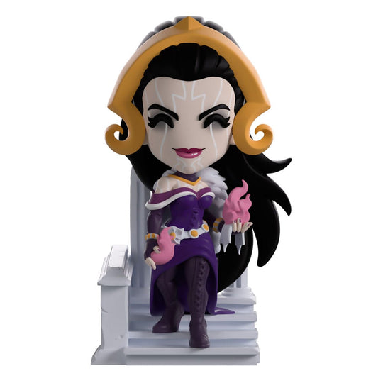 Figurine Youtooz Liliana Vess Magic The Gathering vue de face dans sa boîte-fenêtre