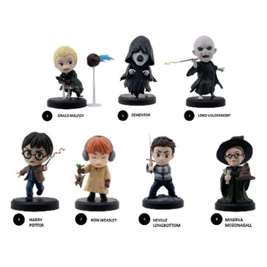 Présentoir de 6 figurines Harry Potter Mini Hero Box Wizards Series YuMe Toys avec personnages variés