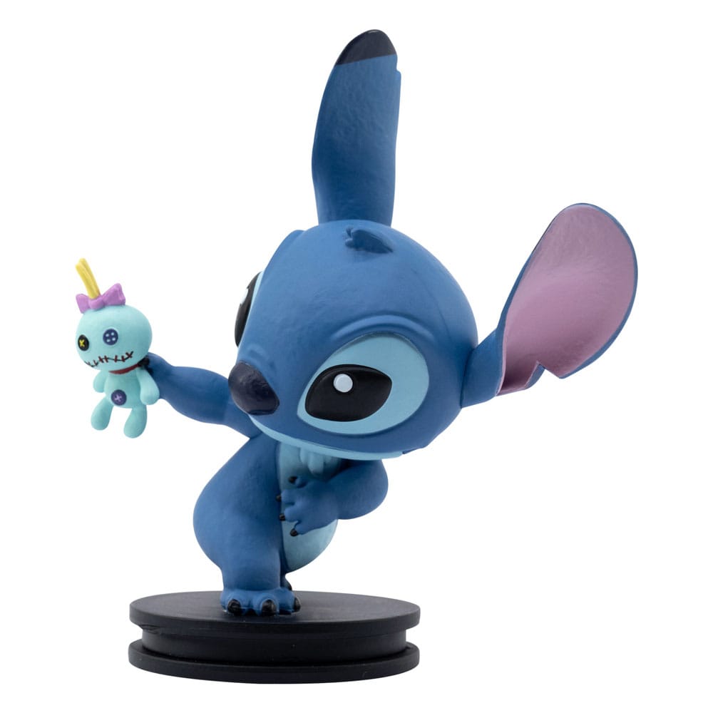 Figurine Stitch mangeant une glace, série Art Gallery
