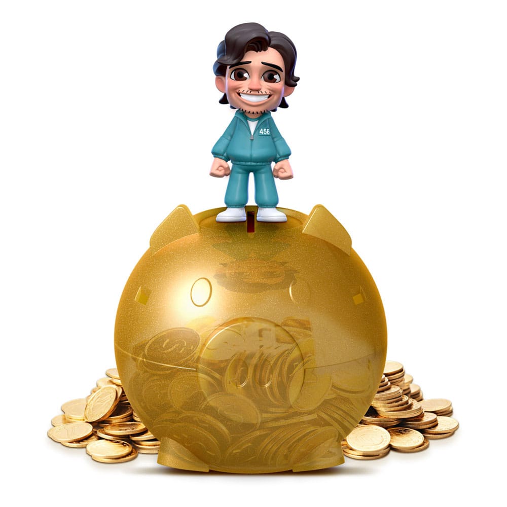 Tirelire Squid Game Capsule en PVC, vue de face