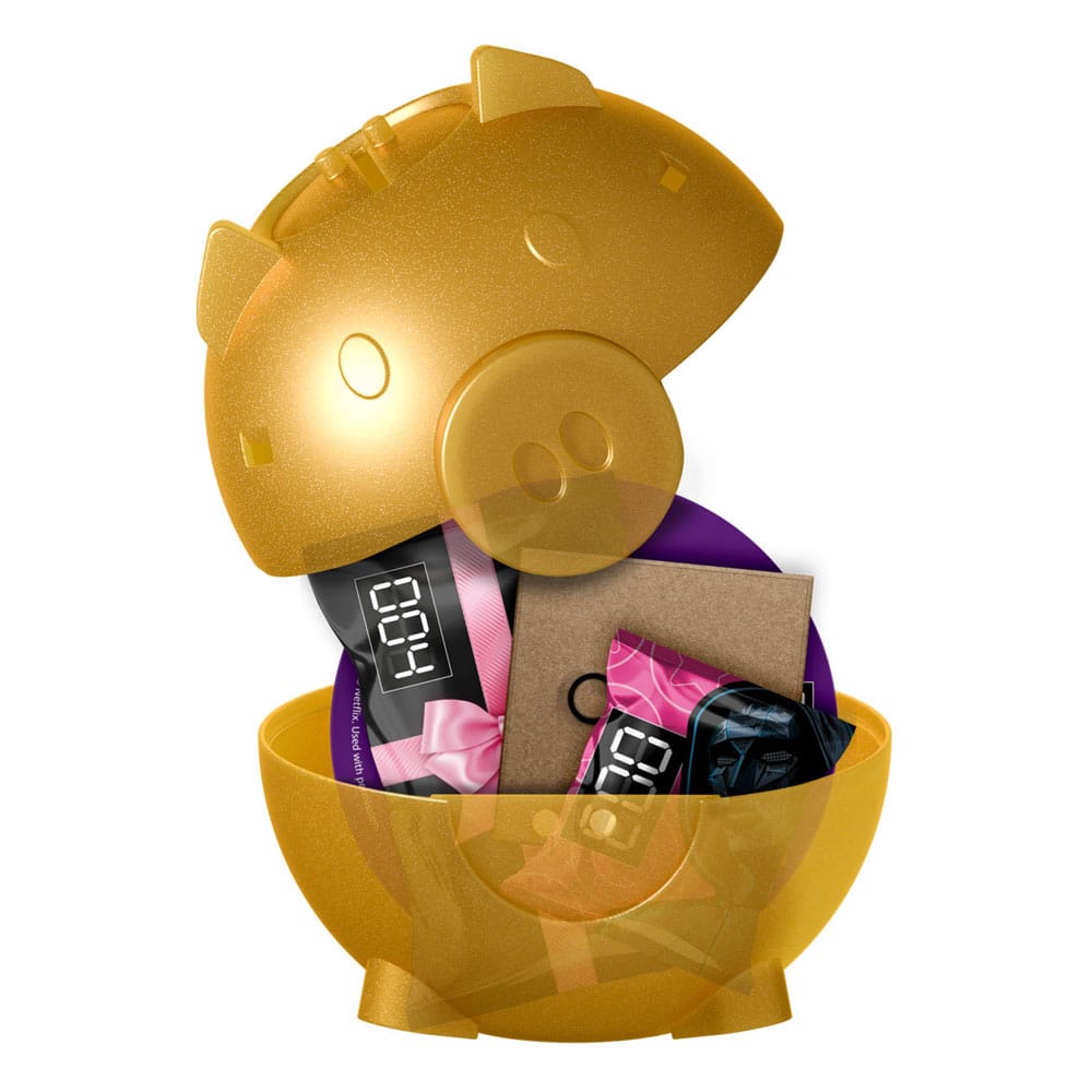 Détail d'une tirelire Squid Game Capsule, licence officielle