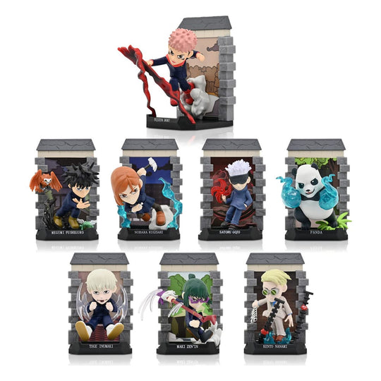Présentoir de 12 figurines Jujutsu Kaisen Mystery Capsules YuMe Toys 10cm