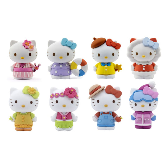 Présentoir complet de 12 figurines Hello Kitty Four Seasons YuMe Toys