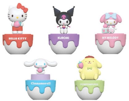 Présentoir complet de 12 mini figurines Sanrio Hello Kitty & Friends 50th Anniversary de YuMe Toys