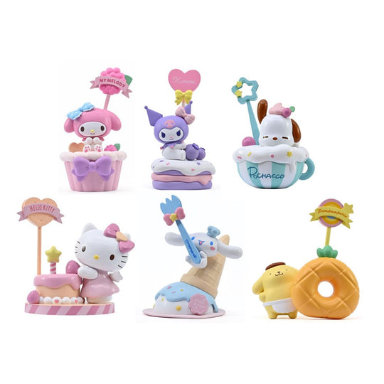 Présentoir complet de 12 mini figurines Sanrio Hello Kitty & Friends Memo Stand