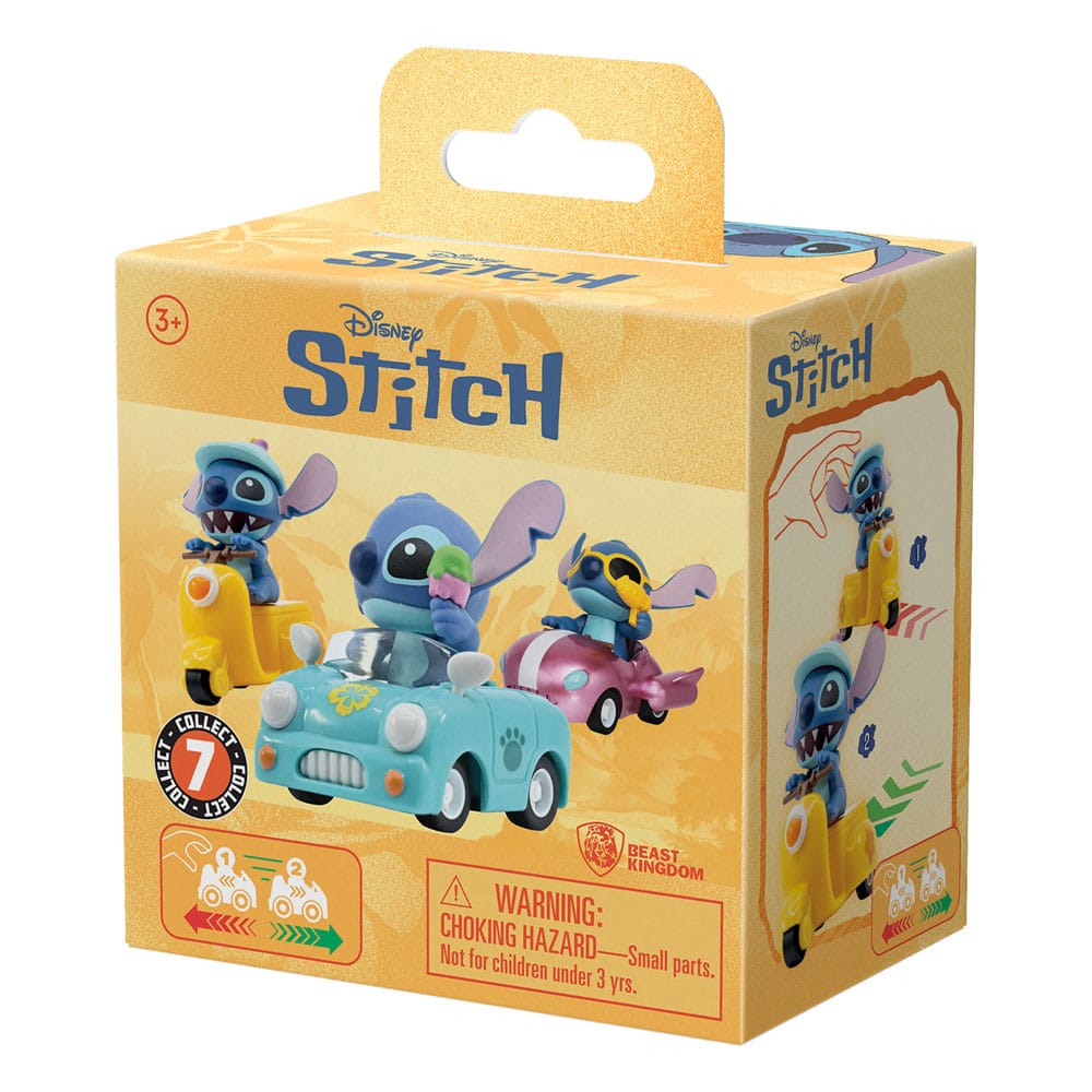 Blind Box Lilo & Stitch avec véhicule à friction et figurine Stitch